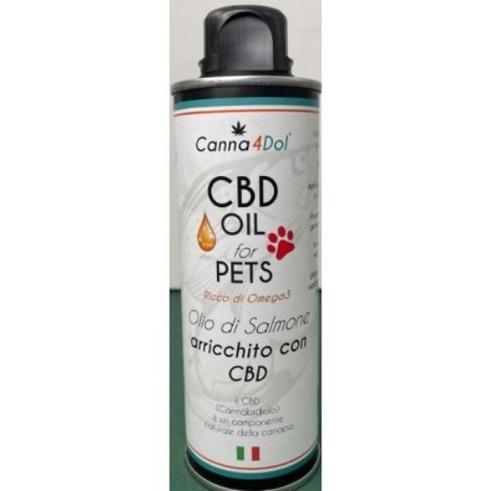 OLIO DI SALMONE 250 ml CON CBD PER ARTICOLAZIONI cani