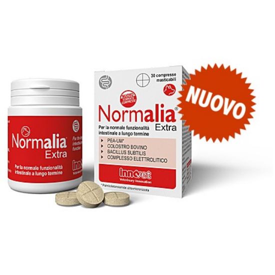 NEW NORMALIA EXTRA 30 COMPRESSE CANI E GATTI per disturbi intestinali 