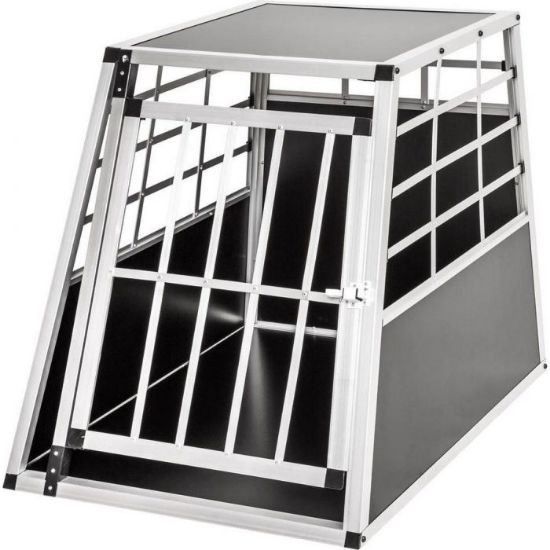 KENNEL INCLINATO PROFESSIONALE PER CANI IN ALLUMINIO (91 X 65 X 69 c m ) 