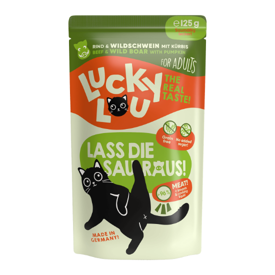 125 GR. MANZO CINGHIALE LUCKY LOU UMIDO GATTO 