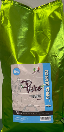 PURO LOW GRAIN PESCE BIANCO 10 KG CANE ADULTO Monoproteico 