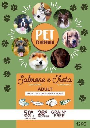 PETFORMULA SALMONE TROTA & Asparagi ADULTO GRAIN FREE 2 KG