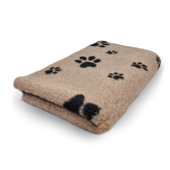 Tappeto VETBED BEIGE CON ZAMPE NERE tg. L 150 X 100 cm antiscivolo cani gatti  