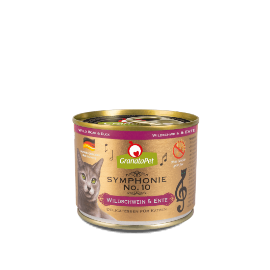 GRANATAPET  SYMPHONIE N. 10 CINGHIALE E ANATRA 200 gr  GATTO UMIDO