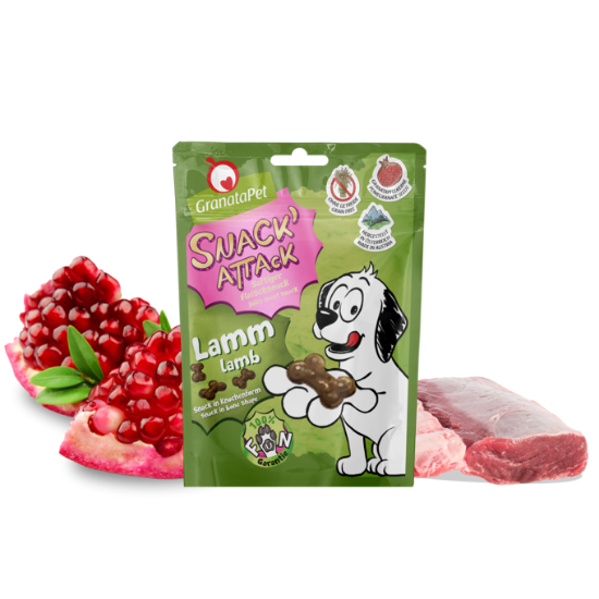 SNACK ATTACK SOFT AL AGNELLO 100 gr GRANATAPET