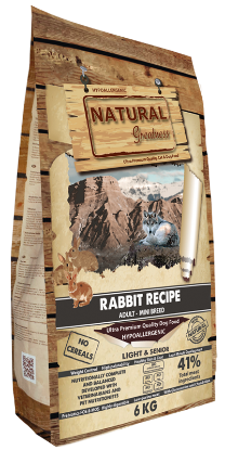 NATURAL GREATNESS CONIGLIO PER CANI MINI SENIOR / LIGHT FIT   6 KG - CANI MEDIO PICCOLI