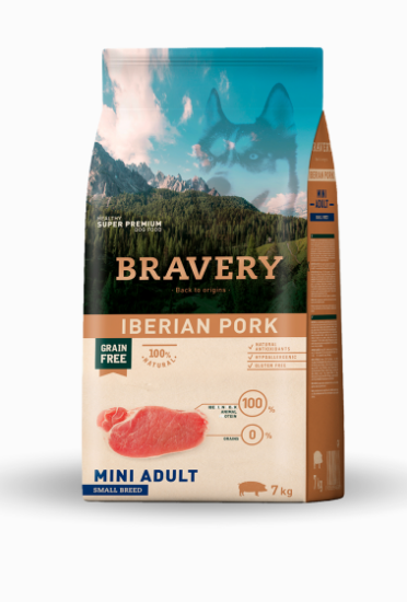 BRAVERY MAIALE MINI ADULTO 7 KG GRAIN FREE SMALL BREED 