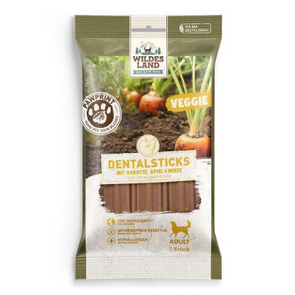 WILDES LAND VEGGIE  DENTAL STICKS BASTONCINI DENTALI GRAIN FREE- formato maxi 180 GR