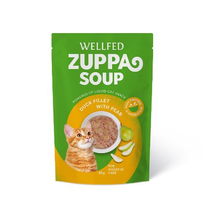 WELLFED SOUP ANATRA PERA  ZUPPA UMIDO GATTO 85 GR 