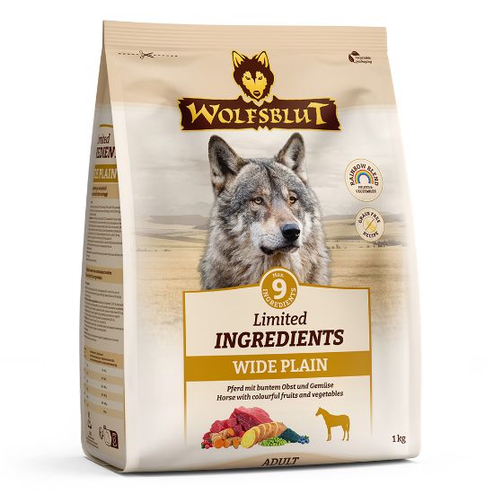WOLFSBLUT CAVALLO 1 KG WIDE PLAIN  LIMITED INGREDIENTS IPOALLERGENICO GRAIN FREE 