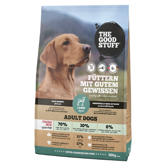 THE GOODSTUFF AGNELLO 12,5 KG  CANE ADULTO  GRAIN FREE 