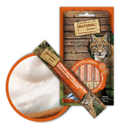 56 GR SNACK CREAMY POLLO TONNO E ARAGOSTA A NATURAL GREATNESS