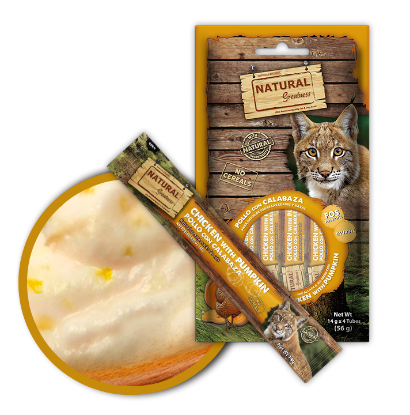 SNACK CREAMY POLLO E ZUCCA NATURAL GREATNESS (4x14 gr) x gatto