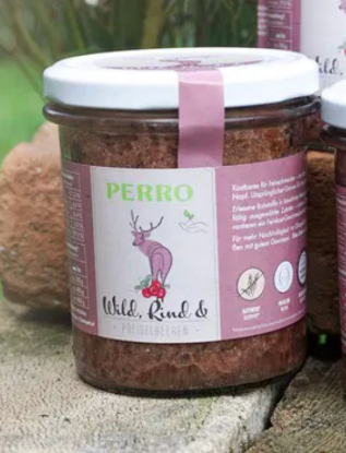 UMIDO IN VETRO MANZO SELVAGGINA 300 GR PERRO CANE  