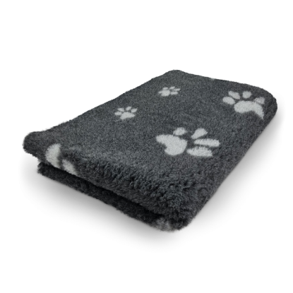 Cuscino tappeto relax VETBED ANTISCIVOLO  ANTRACITE CON ZAMPE GRIGE tg.L 150 X 100 cm