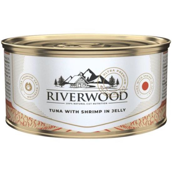 RIVERWOOD CAVIAR  UMIDO GATTO TONNO E GAMBERETTI 85 GR.
