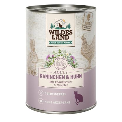 400 GR CONIGLIO POLLO WILDES LAND UMIDO GATTO