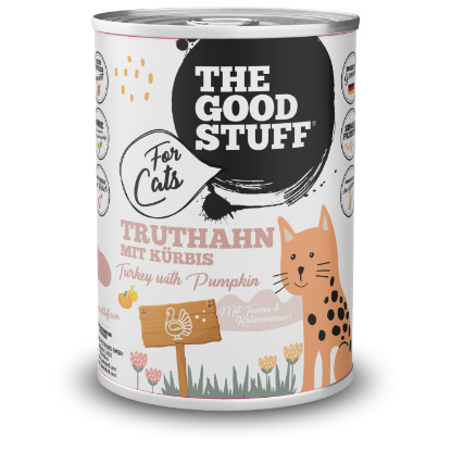 THE GOODSTUFF  TACCHINO E ZUCCA UMIDO GATTO  COMPLETO 400 GR..