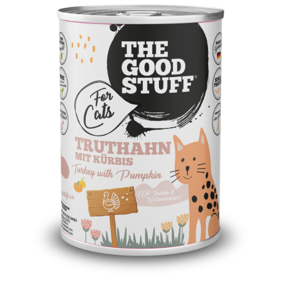 THE GOODSTUFF  TACCHINO E ZUCCA UMIDO GATTO  COMPLETO 400 GR..