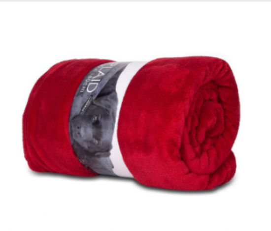 COPERTA PLAID ROSSO 130 X 180 CM 