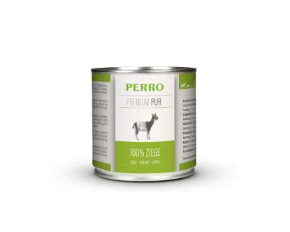 PERRO 200 GR CAPRA PUR GRAIN FREE UMIDO CANE UMIDO COMPLETO CON FRATTAGLIE PER CANI