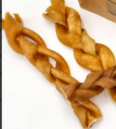 NERVO DI BOVINO INTRECCIATO 15 CM CANIS PURUS SNACK PER LA MASTICAZIONE