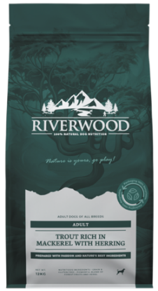 RIVERWOOD CANE  TROTA E SGOMBRO 12 KG 65/35 ADULT GRAIN FREE