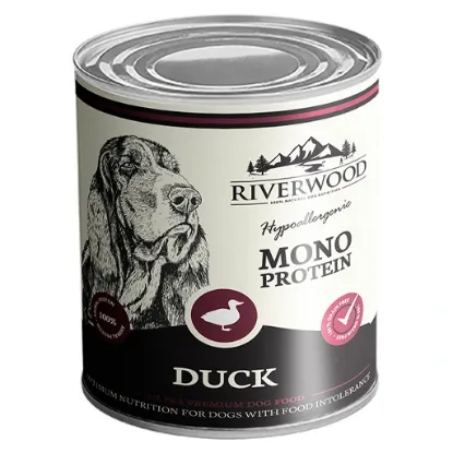 RIVERWOOD  ANATRA 400 GR UMIDO CANE MONOPROTEICO GRAIN FREE  Completo