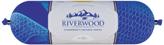 800 GR. MERLUZZO E TROTA 800 GR SALSICCIOTTO  RIVERWOOD 
