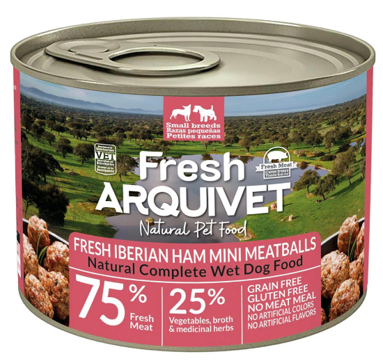 200 GR. PROSCIUTTO POLPETTE ARQUIVET UMIDO CANE