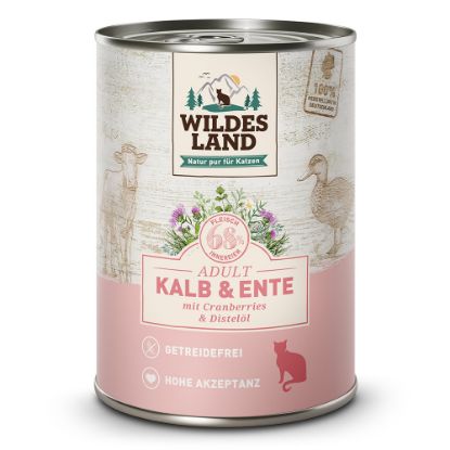 WILDES LAND VITELLO ANATRA 400 GR UMIDO COMPLETO GATTO 