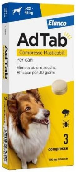 Immagine di ADTAB PASTIGLIE PER CANI 22 - 45 KG ANTIPARASSITARIO