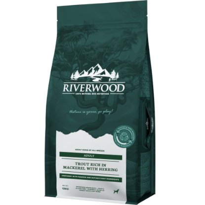 RIVERWOOD CANE  TROTA E SGOMBRO 12 KG 65/35 ADULT GRAIN FR