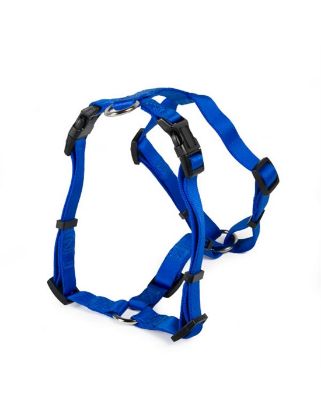 PETTORINA AD H BLU NYLON  TG L 71~91 cm