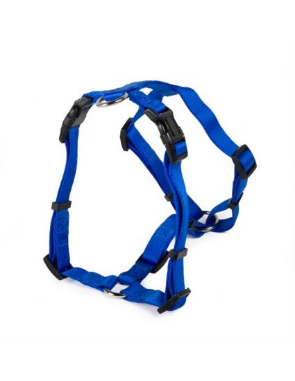 PETTORINA AD H BLU NYLON  TG L 71~91 cm